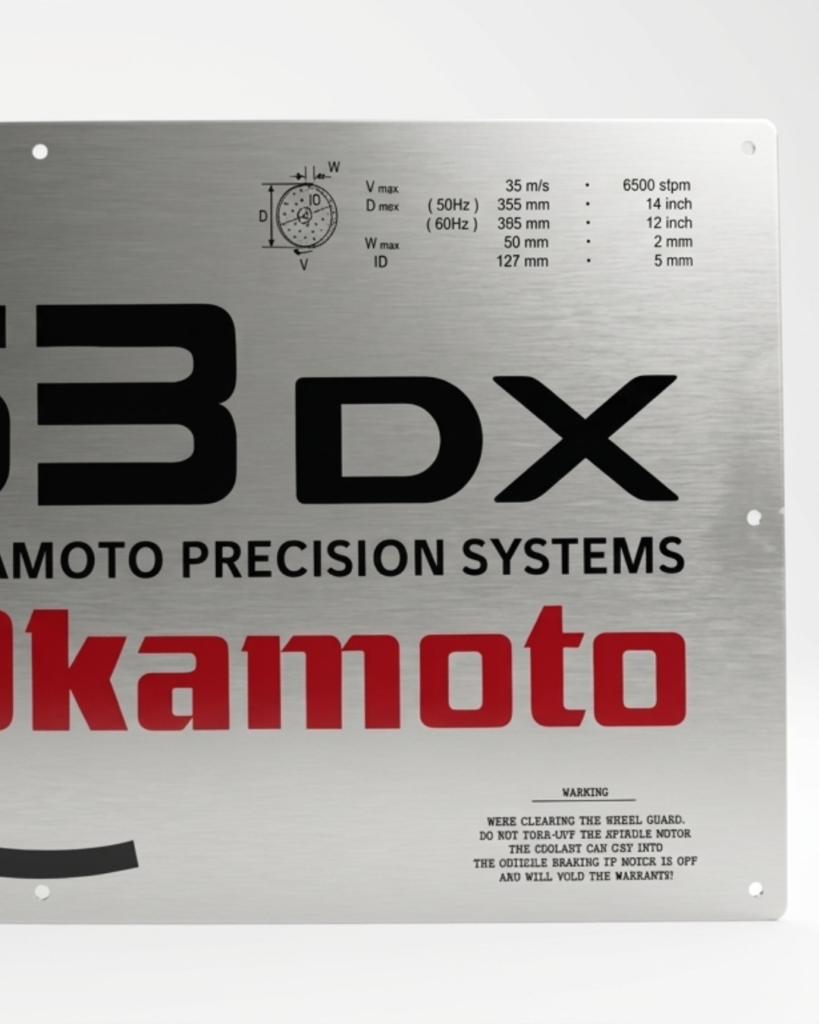 Frontal de máquina de precisión